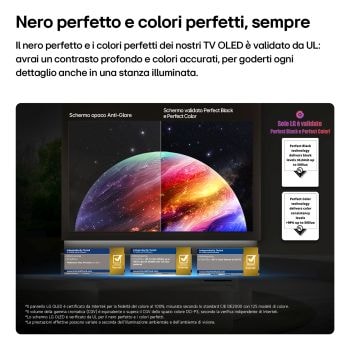 Nero perfetto e colori perfetti TV OLED77C65LA 2026